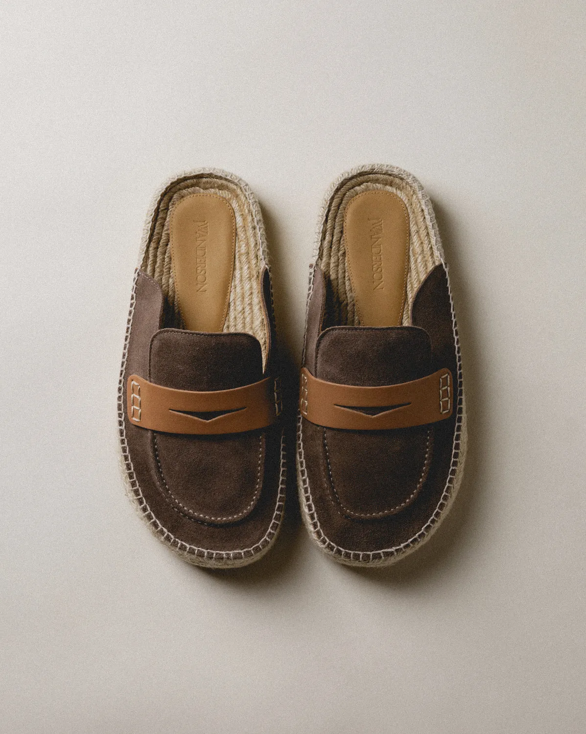 JW Anderson Suede Espadrille Loafer Mule