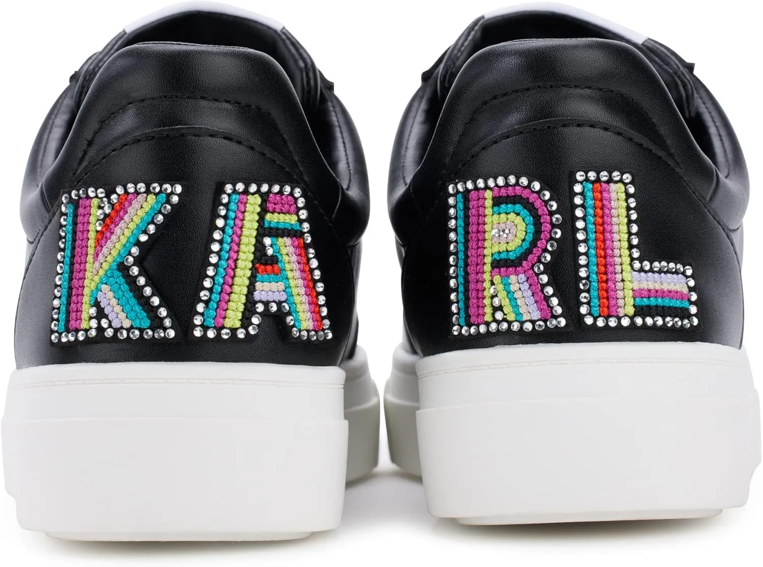 KARL LAGERFELD Women's Calcio Patch Lace Up Sneaker