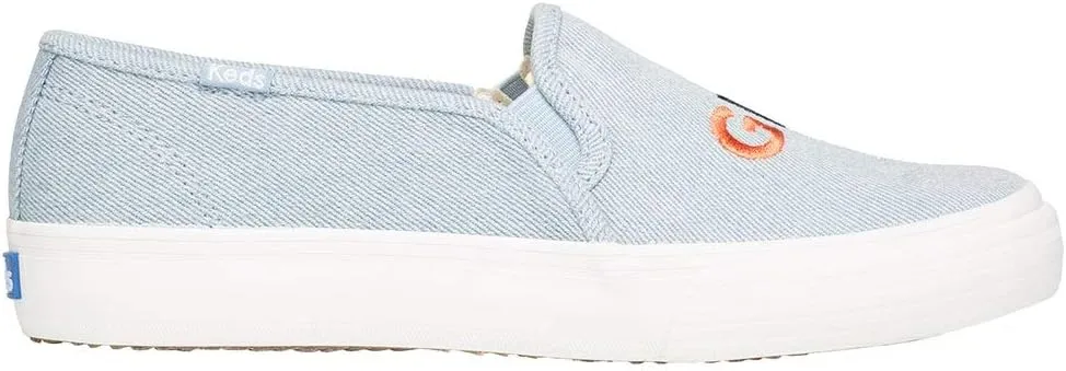 Keds Women's Double Decker Embroidery Sneaker, Light Blue