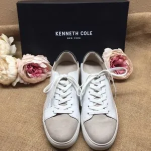 Kenneth Cole Kam Lace-Up Sneakers White 9.5