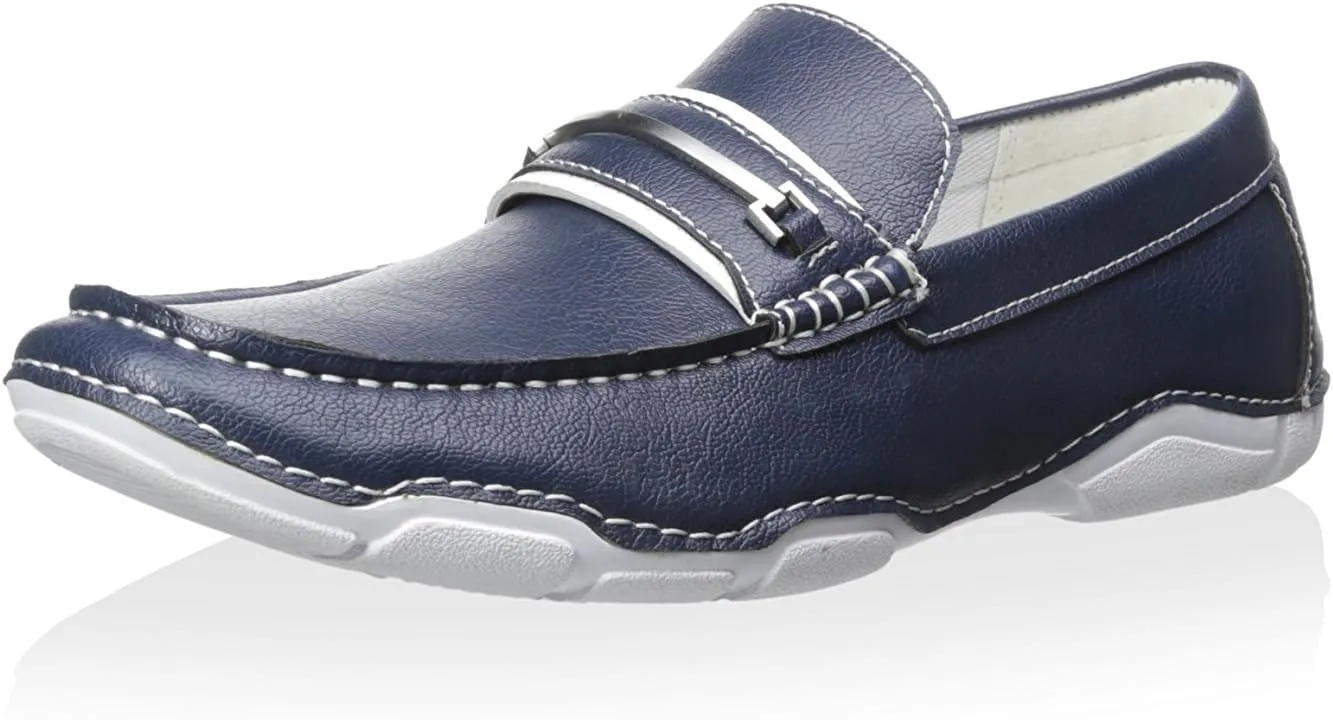 Kenneth Cole Reaction Men's Vic-Tour-Y Casual Slip-On, Blue, 8.5 M US
