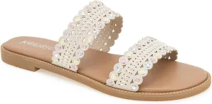 kensie Women's Mina Flat Sandal