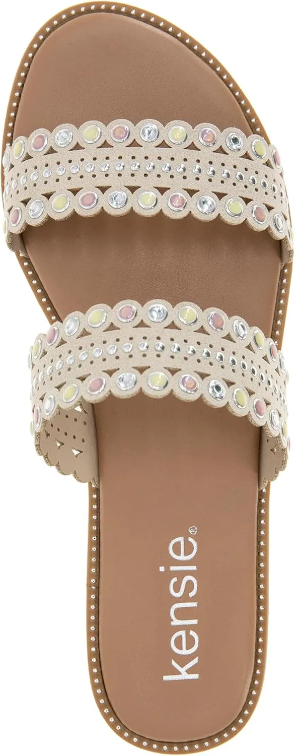 kensie Women's Mina Flat Sandal