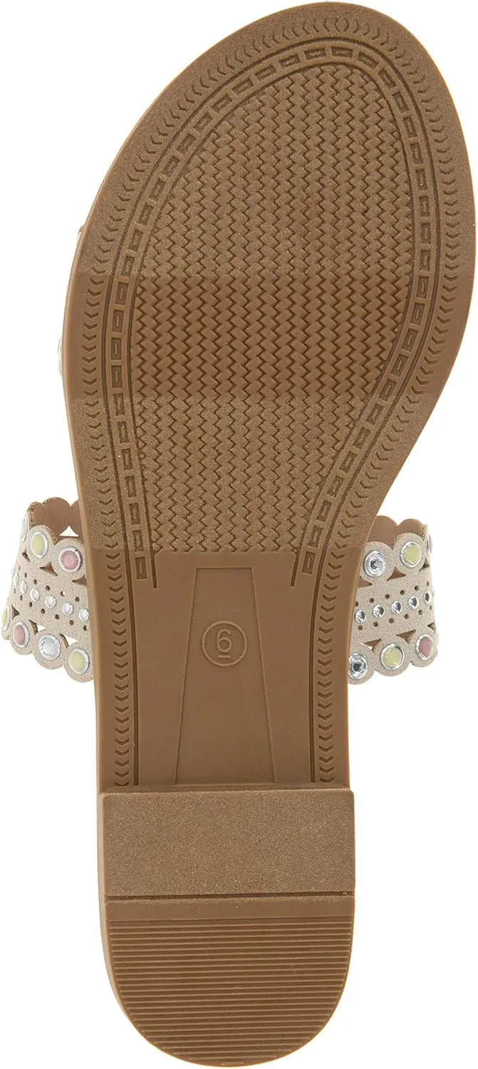kensie Women's Mina Flat Sandal