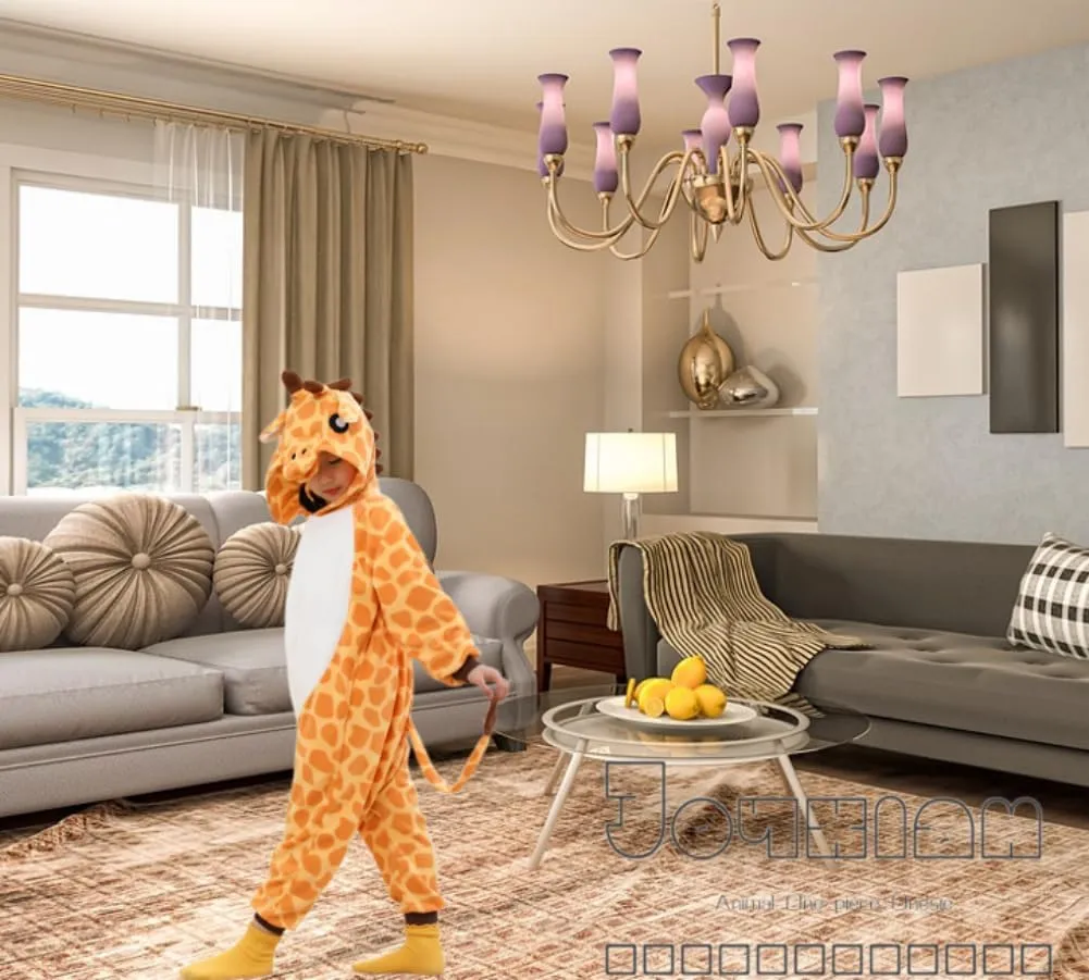 Kids Onesie Animal One Piece Pajamas Halloween Christmas Cosplay Costume