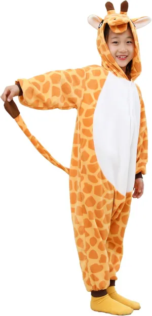 Kids Onesie Animal One Piece Pajamas Halloween Christmas Cosplay Costume