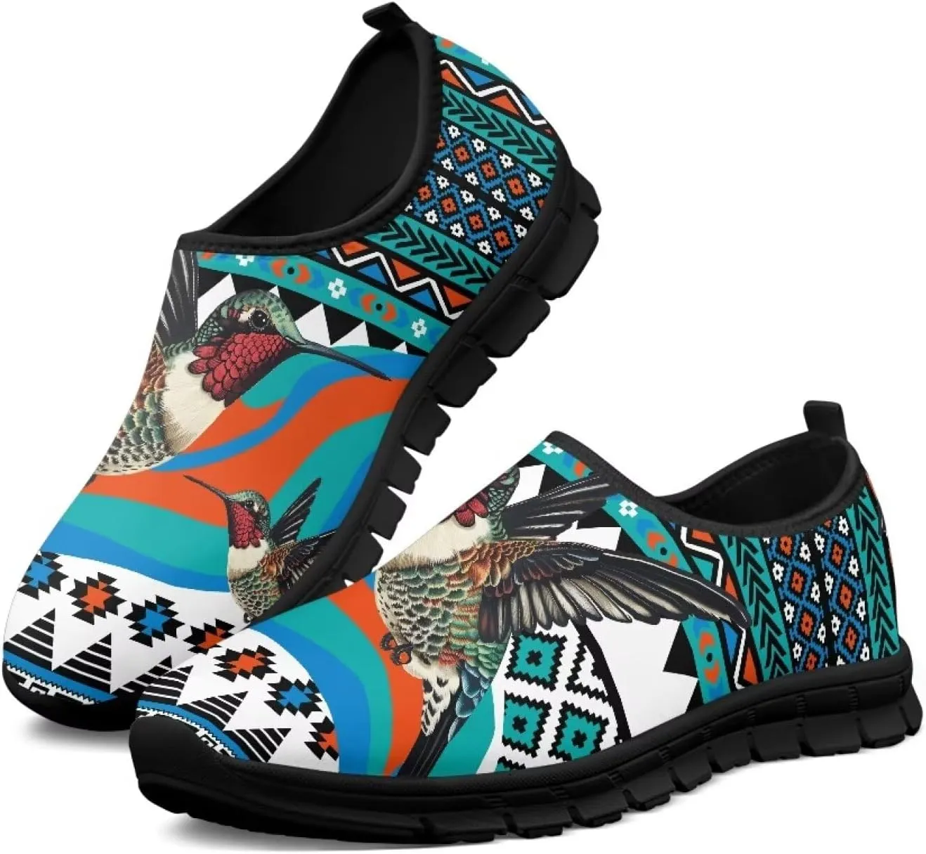 Ladies Lightweight Tennis Shoes Non-Slip Running Walking Sneakers Slip on Work Casual Comfor Gym Shoes