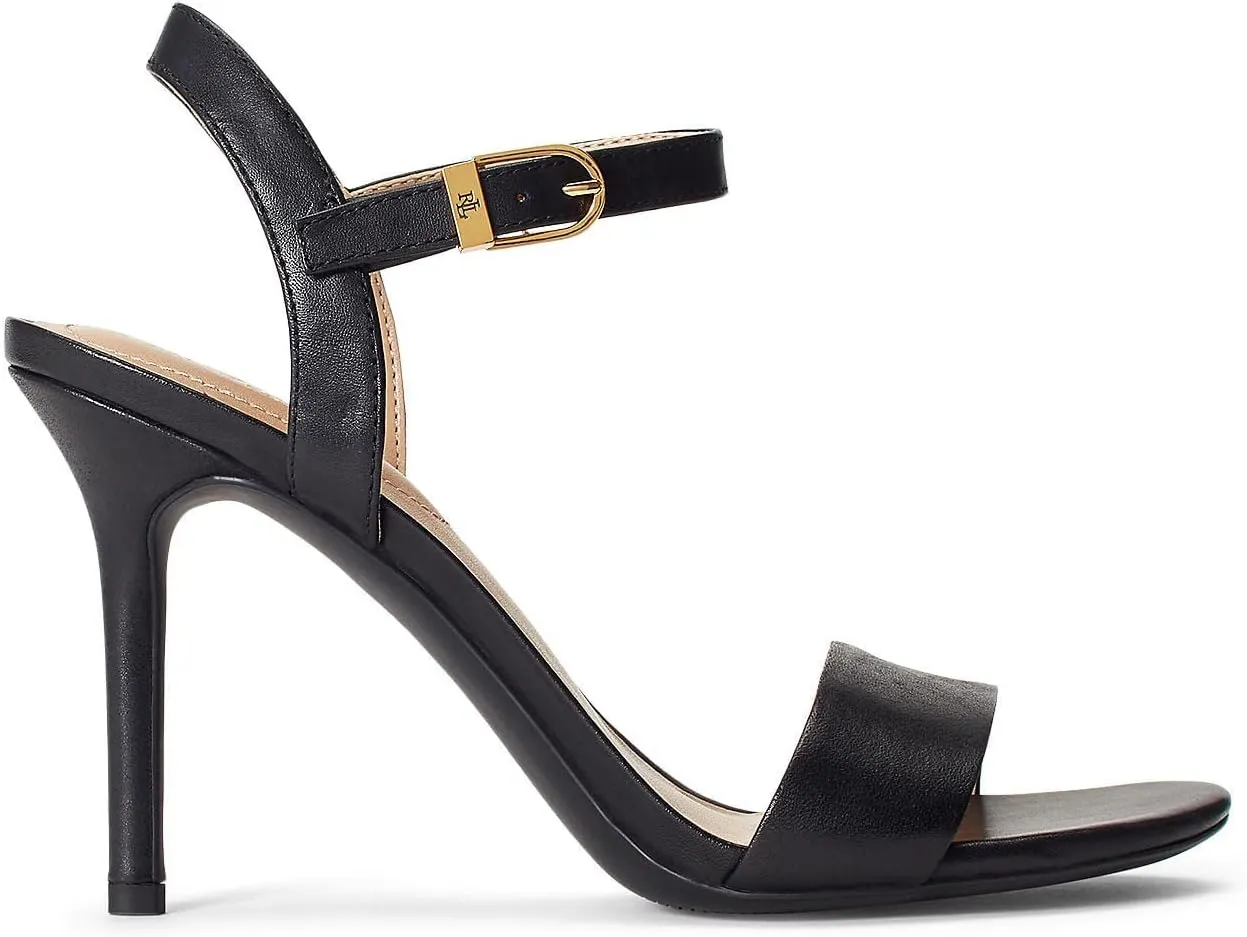 Lauren Ralph Lauren Women's Gwen Burnished Leather Sandal