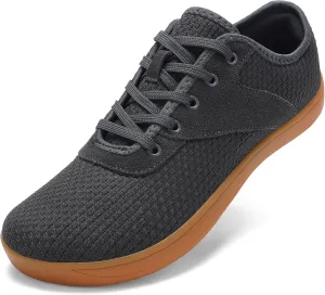 LCGJR Men's Wide Toe Box Shoes Minimalist Barefoot Walking Shoes Extra Wide Width Zero Drop Shoes Lightweight Breathable Sneakers