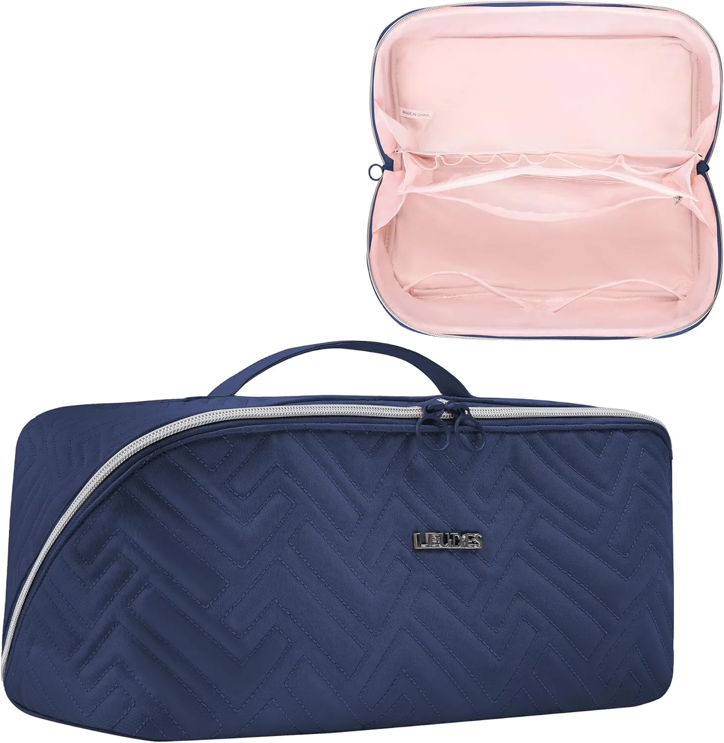Leudes Hair Tools Travel Bag for Shark Flexstyle Portable Shark Hair Air Wrap Dryer Case (Navy Blue)