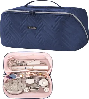 Leudes Hair Tools Travel Bag for Shark Flexstyle Portable Shark Hair Air Wrap Dryer Case (Navy Blue)