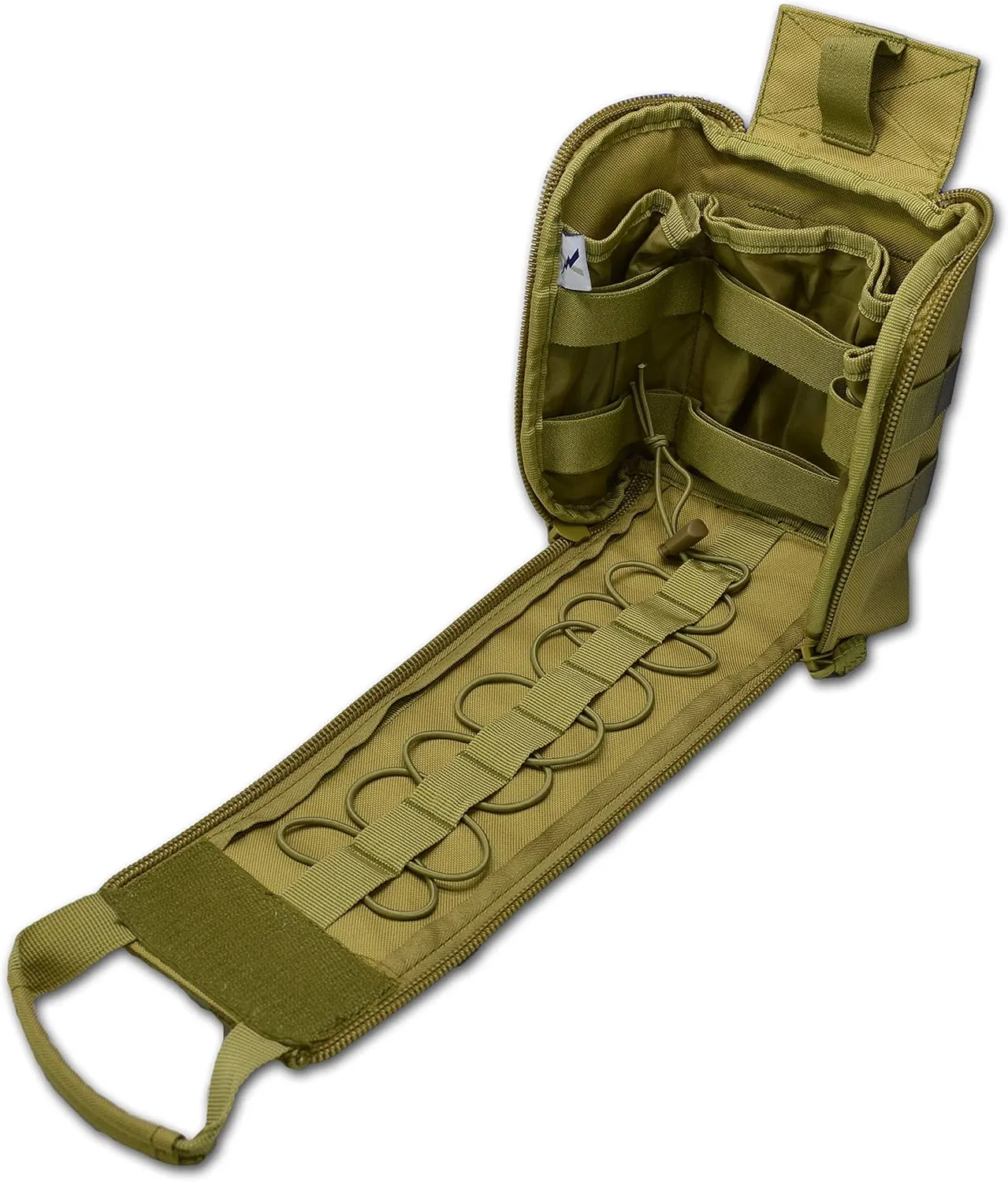 Lightning X Spread Eagle Complete Tactical Gunshot & Trauma IFAK Kit w/Laser Cut MOLLE - TAN