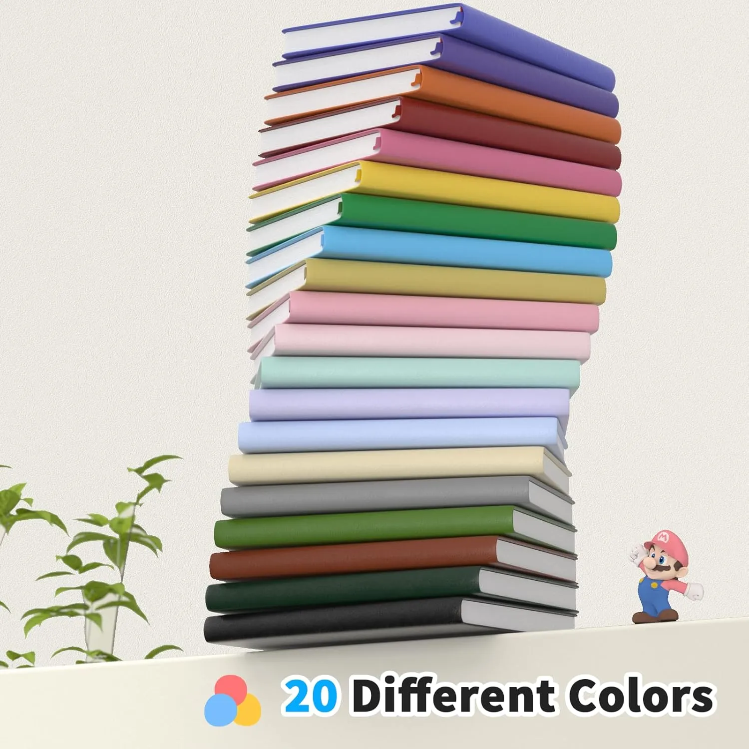 Lined Journal Notebook, 8 Pack, 180 Pages, A5 Journals for Writing, 100 GSM Thick Paper, Small Notebooks Daily Journal for Women Men Work, Business, School, Travel Supplies