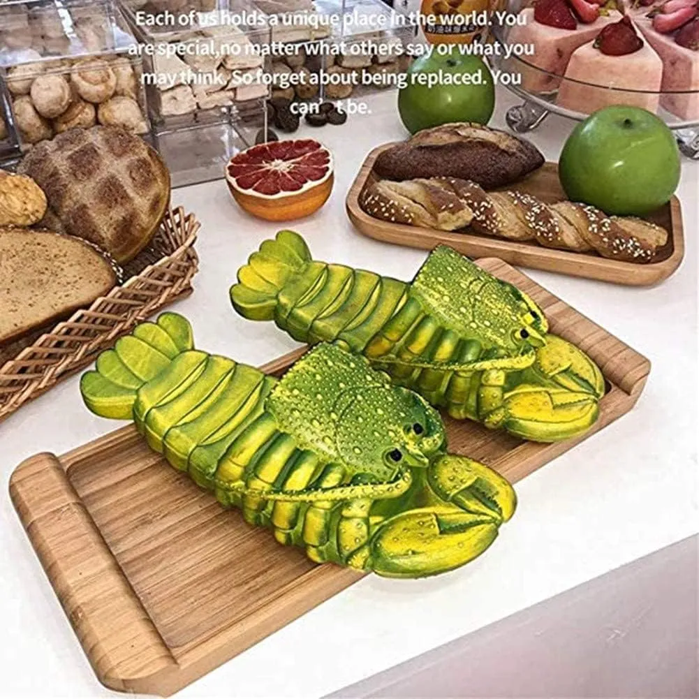 Lobster Slippers Summer Funny Animal Flip Flops Kids Cute Beach Shoes Women Soft Creative Shower Sandals Men Casual Waterproof Slides