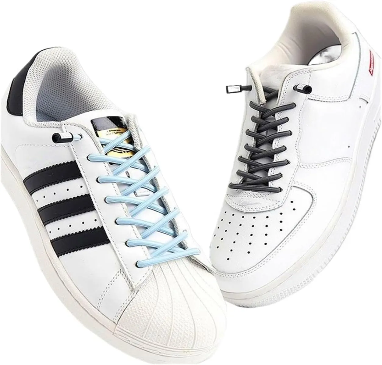 Lock Shoelaces Without Ties Elastic Laces Sneakers Kids Adult Quick Shoe Laces Rubber Bands Round No Tie Shoeace Shoes