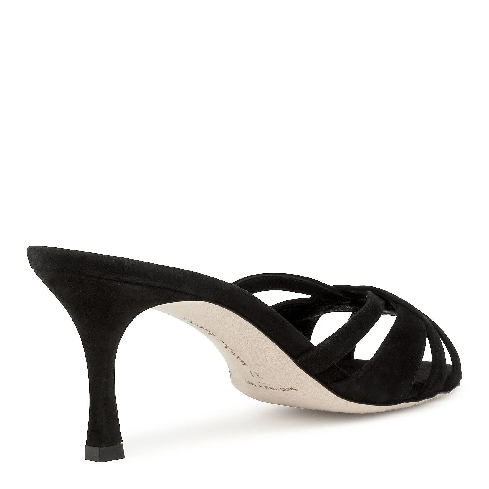 Macula 70 black suede mules