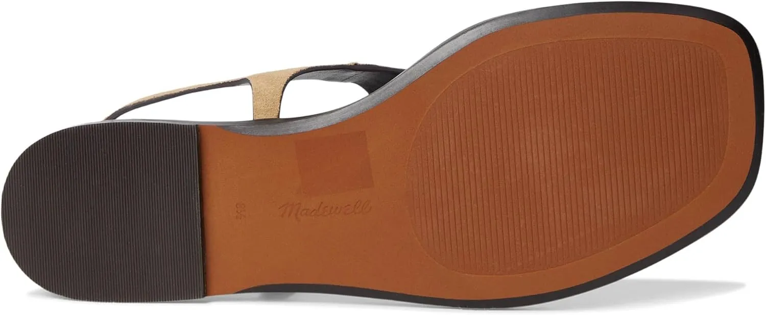 Madewell Women's Piaule Thong Ankle Strap-Suede Sandal