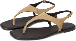 Madewell Women's Piaule Thong Ankle Strap-Suede Sandal