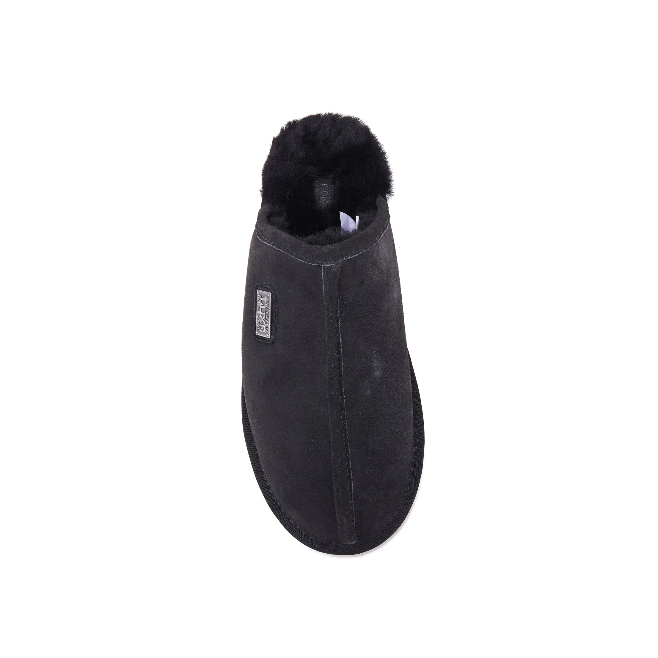 MENS CLOSED MULE BLACK