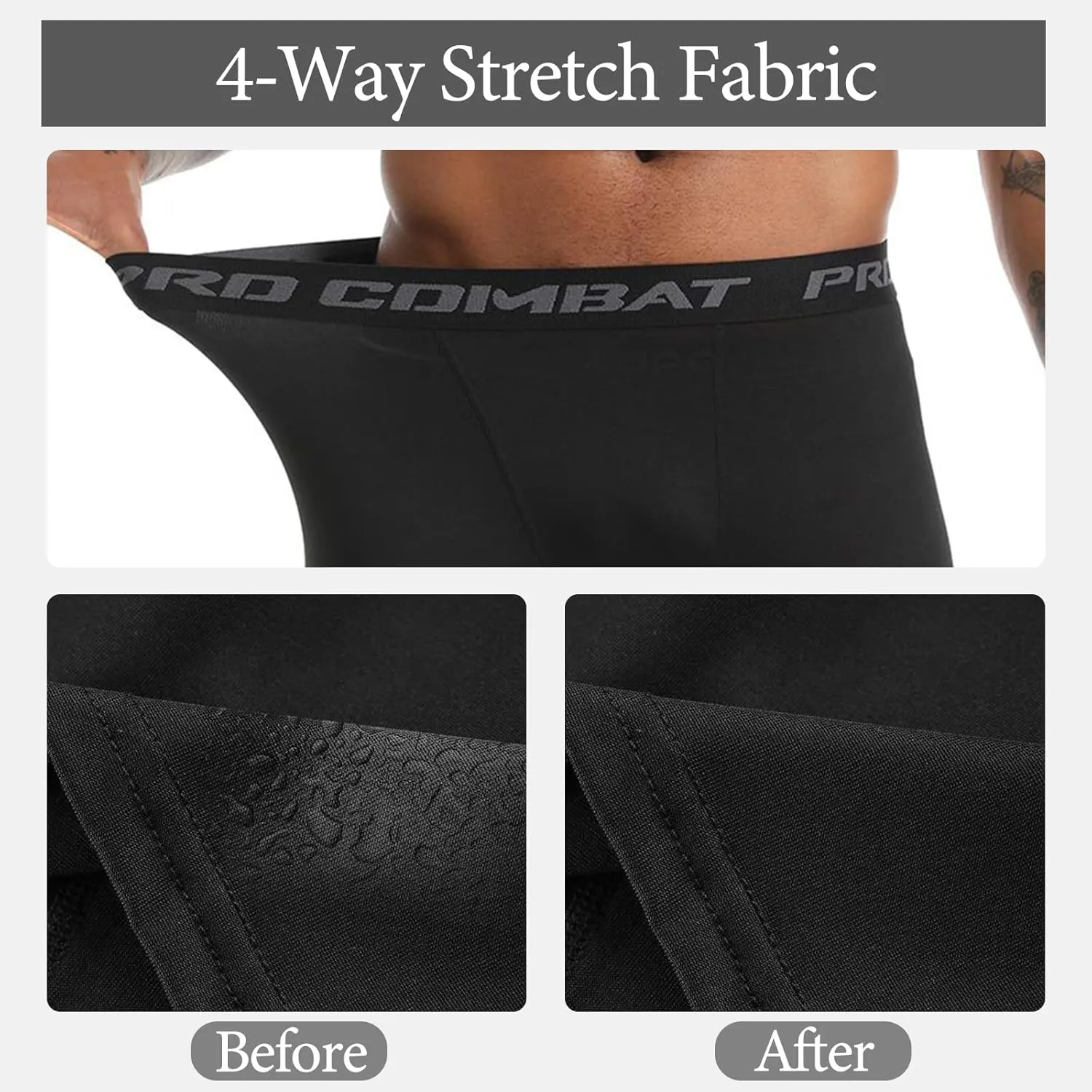 Mens Compression Shorts Sports Running Tights Underwear Athletic Workout Spandex Base Layer Short Biker Basketball