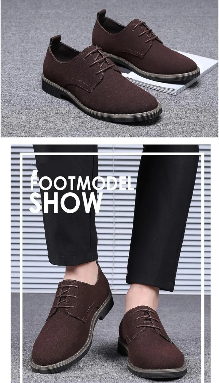 Men's Slip-On Loafer Shoes Fashion Office Dress Shoe Lace up Soft Lightweight Workout Hiking Footwear Orthopedic Flats
