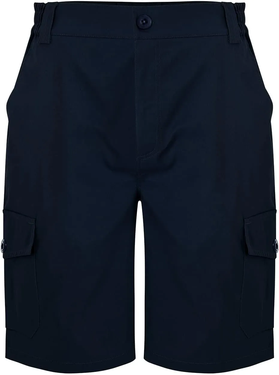 Mens Summer Cargo Shorts Classic Flat Front Chino Shorts Lightweight Twill Cotton Multi Pockets Casual Work Shorts