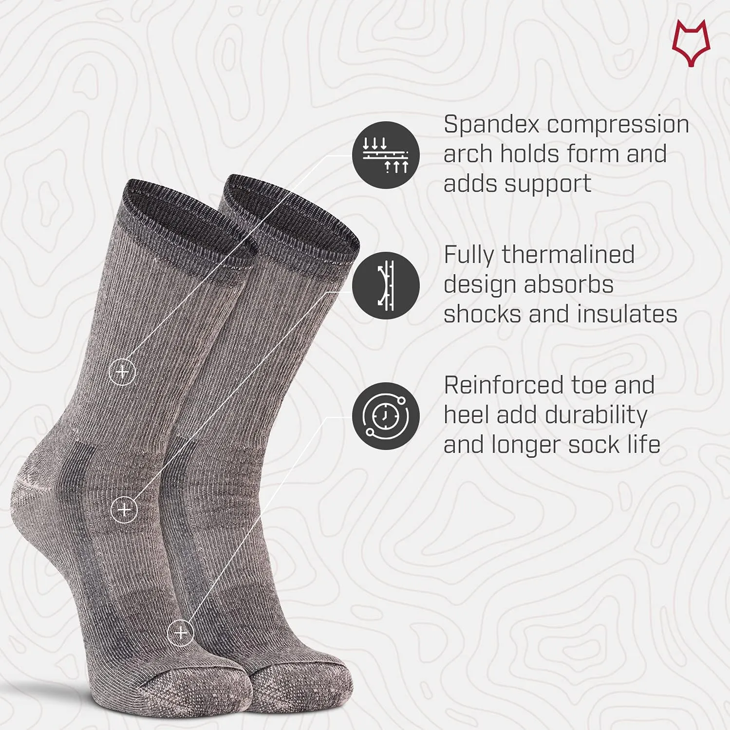 Men's Trailmaster Medium Weight Crew Hiking Sock
