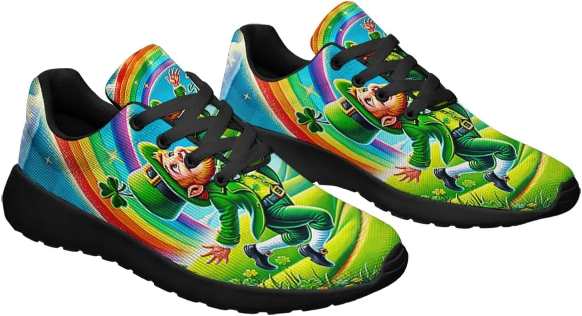 Mens Womens Happy St Patrick's Day Shoes Trail Running Shoe Non-Slip Breathable Comfortable Sneakers