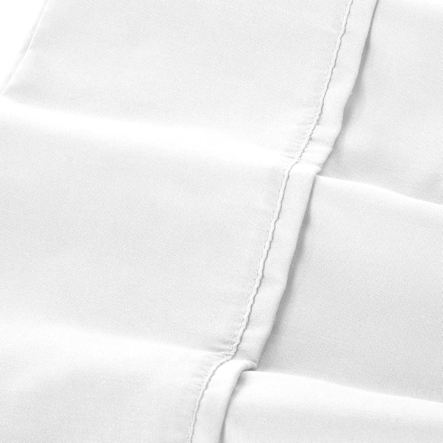 Modern Threads Soft Microfiber Solid Sheets - Luxurious Microfiber Bed Sheets - Includes Flat Sheet, Fitted Sheet with Deep Pockets, & Pillowcases White King