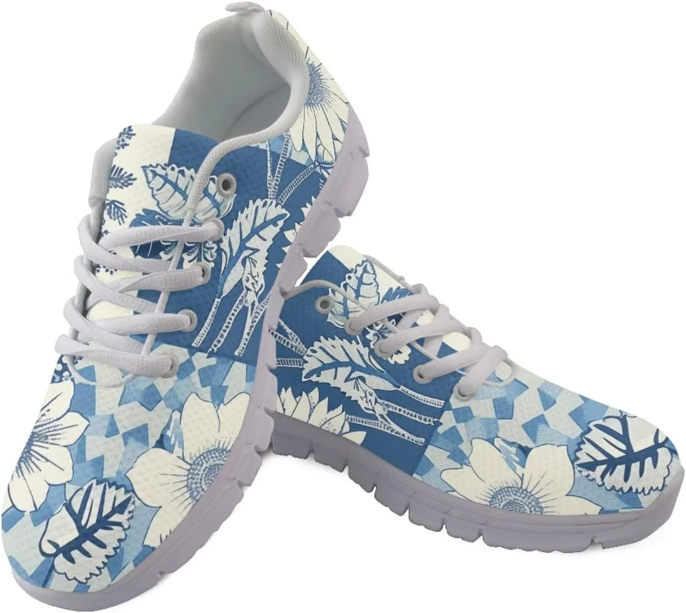 Modysero Shoes for Women Lace Up Tennis Shoes Daily Casual Womens Running Shoes with Mesh Breathable Ladies Footwear