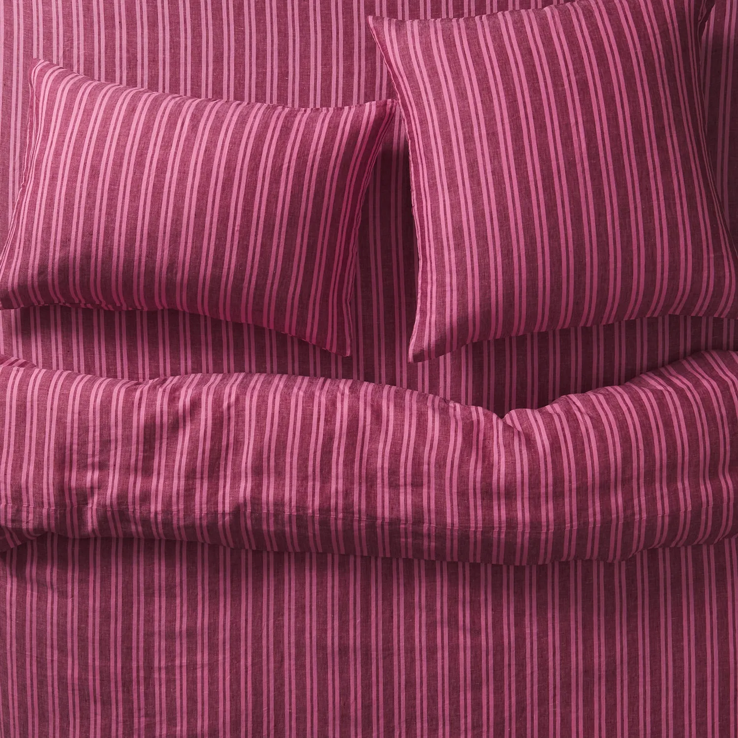 Nadine Linen Flat Sheet - Mahogany