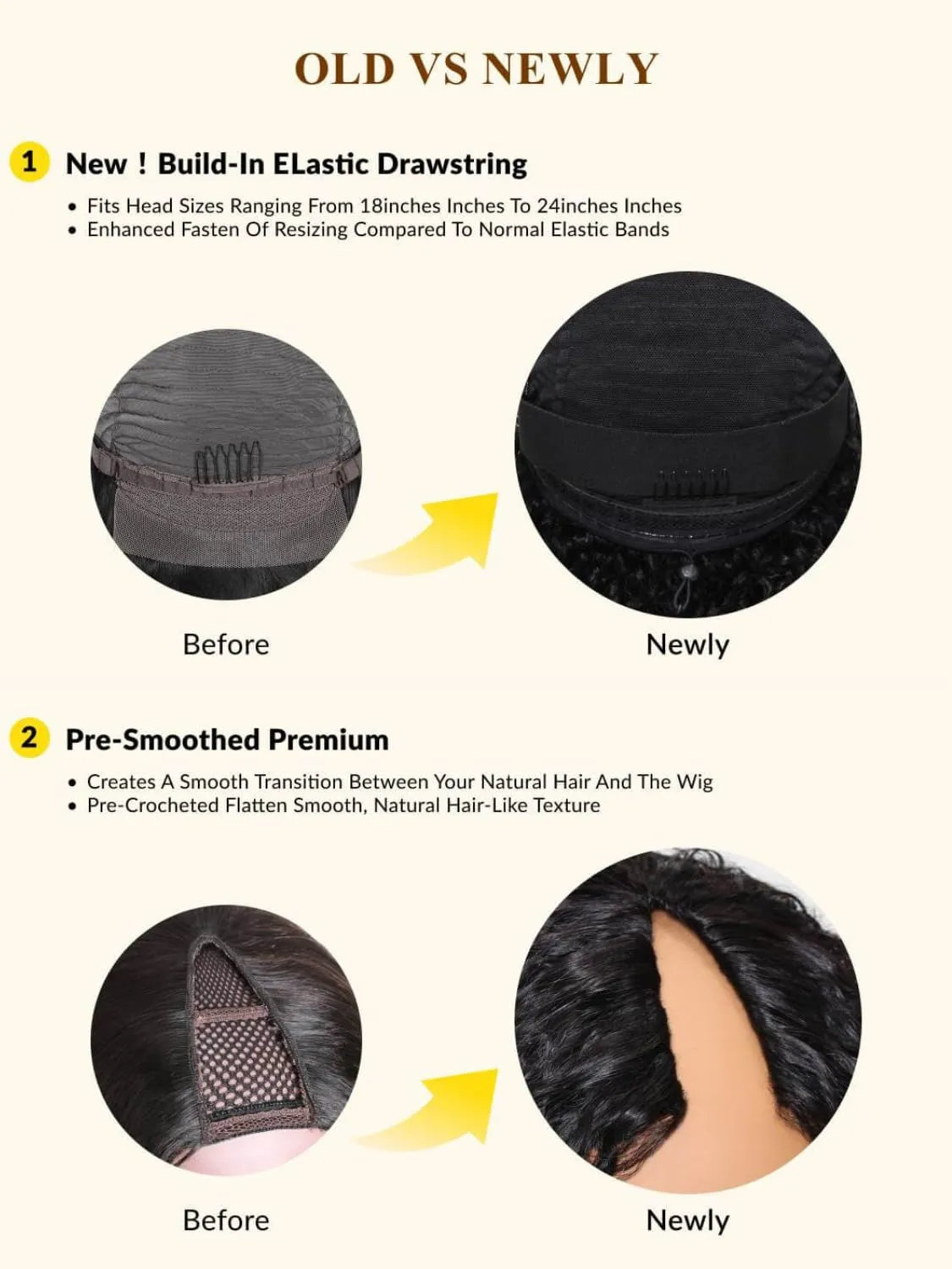 Nadula EasiContour Yaki Straight V Part Wig Human Hair with Drawstring No Leave Out Black to Chestnut Brown Ombre Highlight Clip in Vpart Wig,Glueless Upgrade Yaki U Part Wig 180% Density 22inch