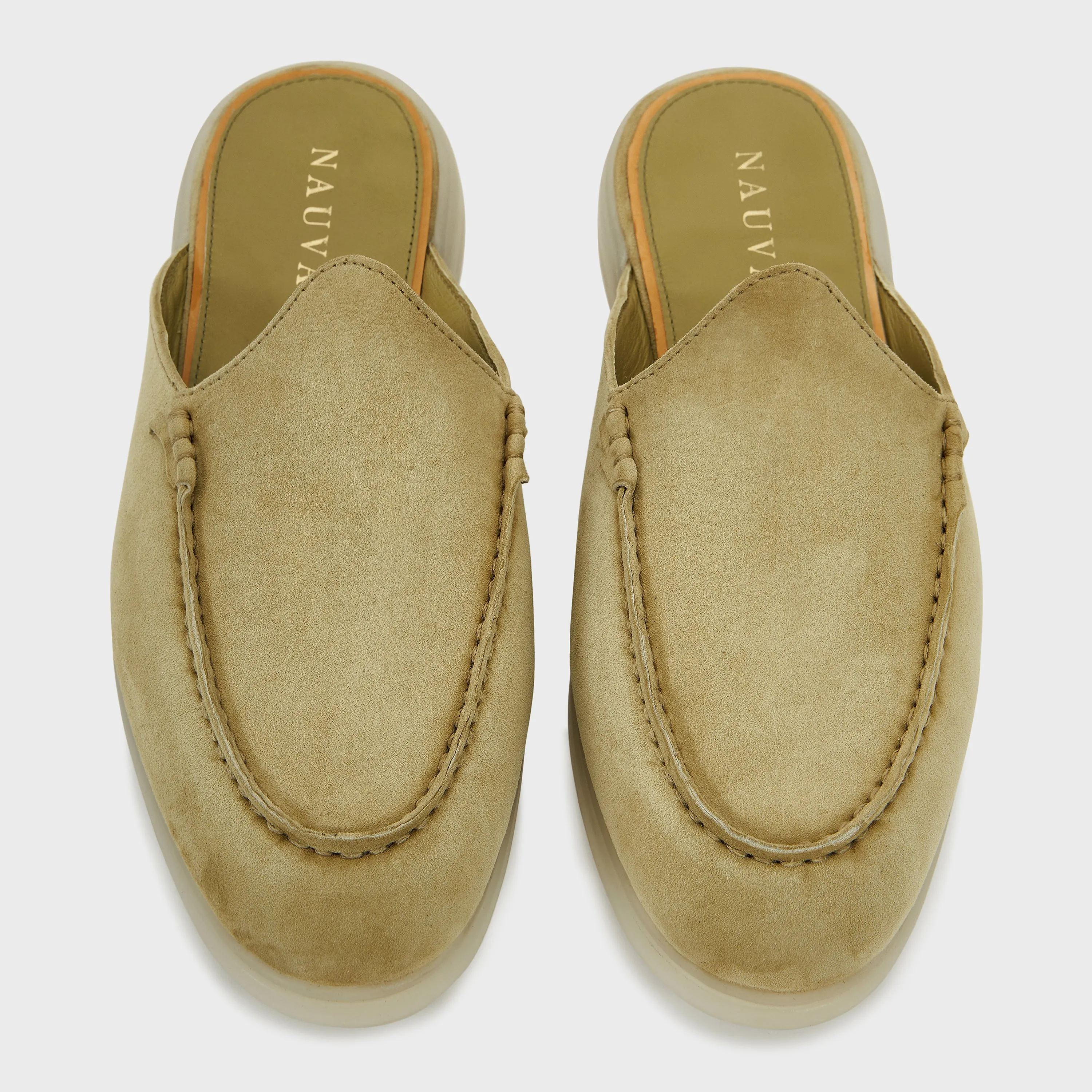 Nagra Mule | Sage Green Suede