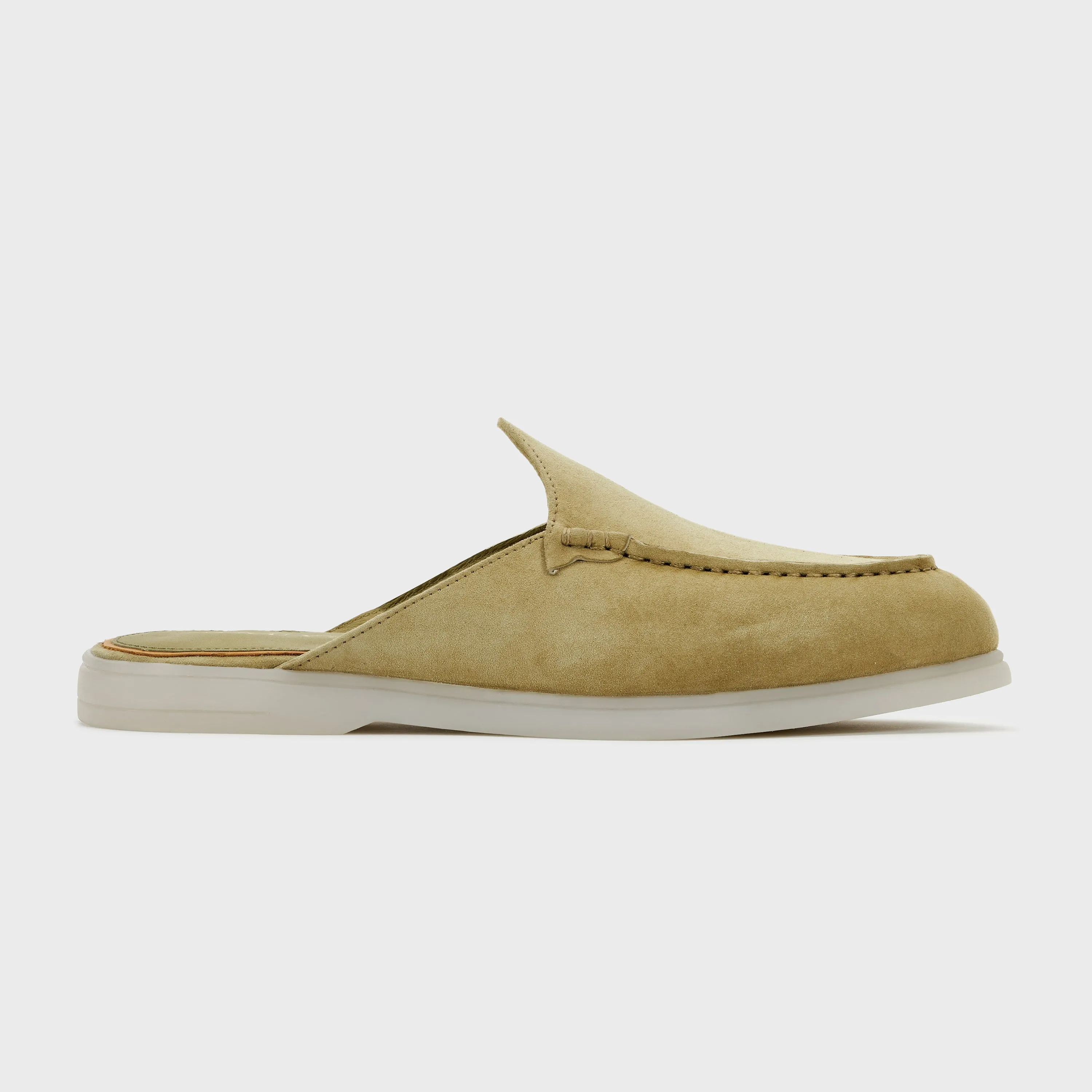Nagra Mule | Sage Green Suede
