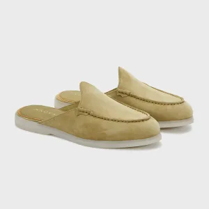 Nagra Mule | Sage Green Suede
