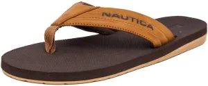 Nautica Men's Flip Flop, Beach Sandal, Boat Slide, Water Slippers