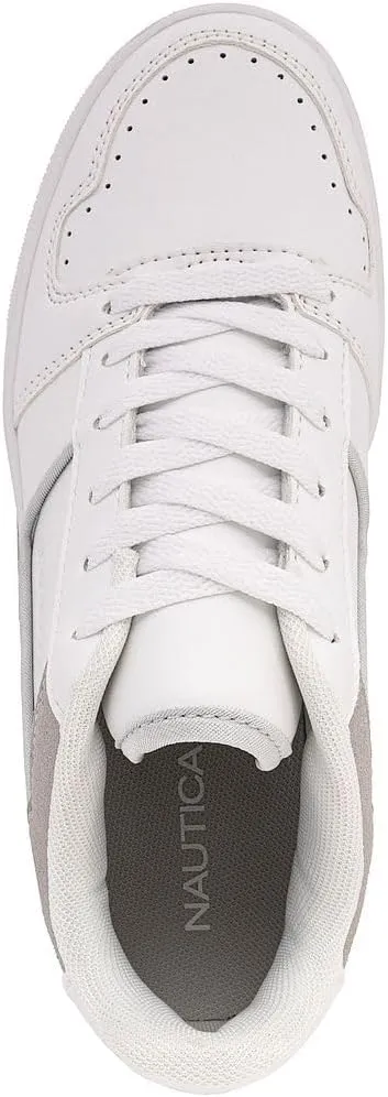 Nautica Women’s Lace-Up Fashion Sneakers – Low-Top Casual Walking & Tennis Shoes with Platform or Regular Heel