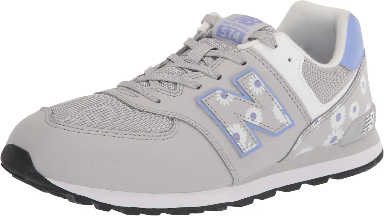 New Balance Unisex-Child 574 V1 Flower Power Lace-up Sneaker