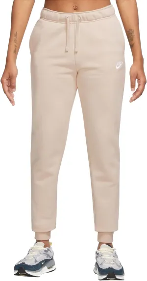 Nike Sportswear Club Fleece Women's Mid-Rise Joggers (DQ5191-126, SANDDRIFT/White)