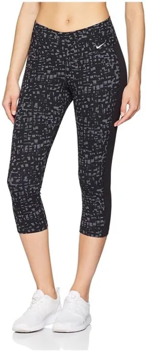 Nike Women`s Dry Training Capri (X-Small, Grey (021) / White/Grey)