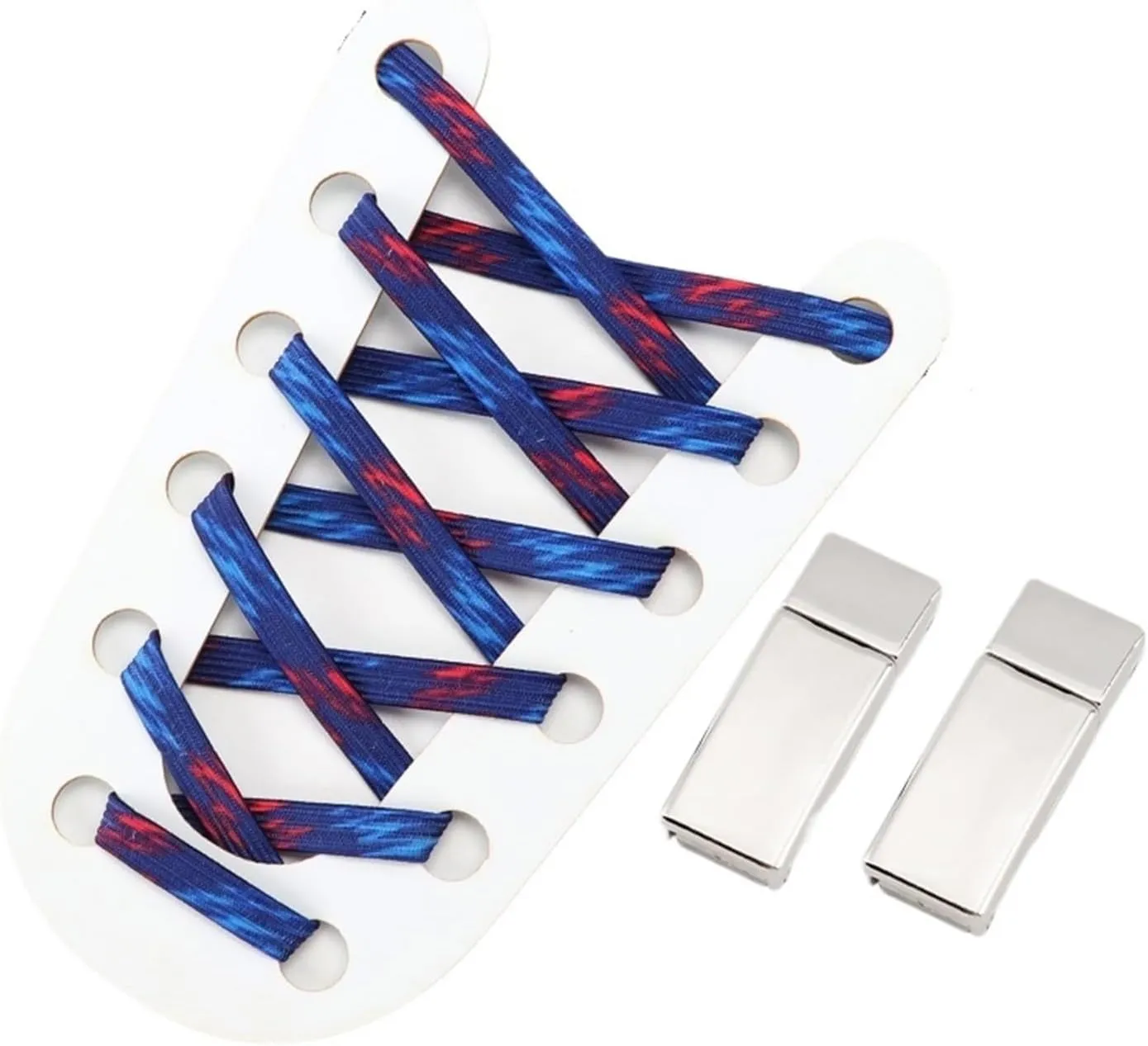 No Tie Shoelaces Buckle Sneakers Elastic Flat Shoe Laces Without Ties Glitter Shoelace For Women Man Shoe Accessories