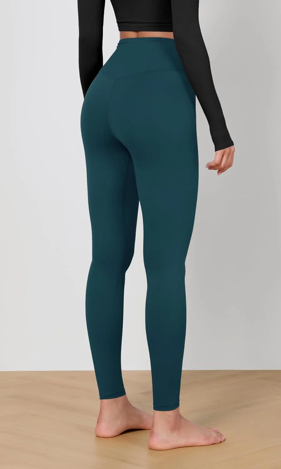 ODODOS 2 Pack Buttery Soft Cross Waist Leggings for Women, ODCLOUD 25" / 28" Crossover Lounge Yoga Pants