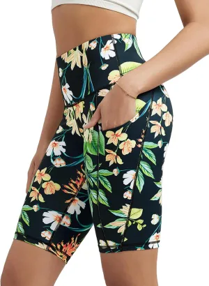 ODODOS Women's Tummy Control Biker Shorts 2.0 with Pockets High Waist Athletic Workout Yoga Shorts-3.5''/ 5"/ 8" / 10" Inseam