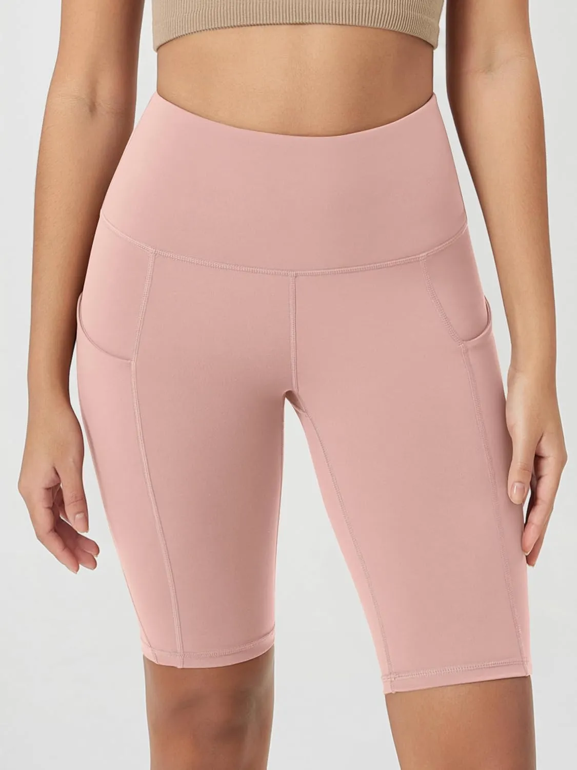 ODODOS Women's Tummy Control Biker Shorts 2.0 with Pockets High Waist Athletic Workout Yoga Shorts-3.5''/ 5"/ 8" / 10" Inseam