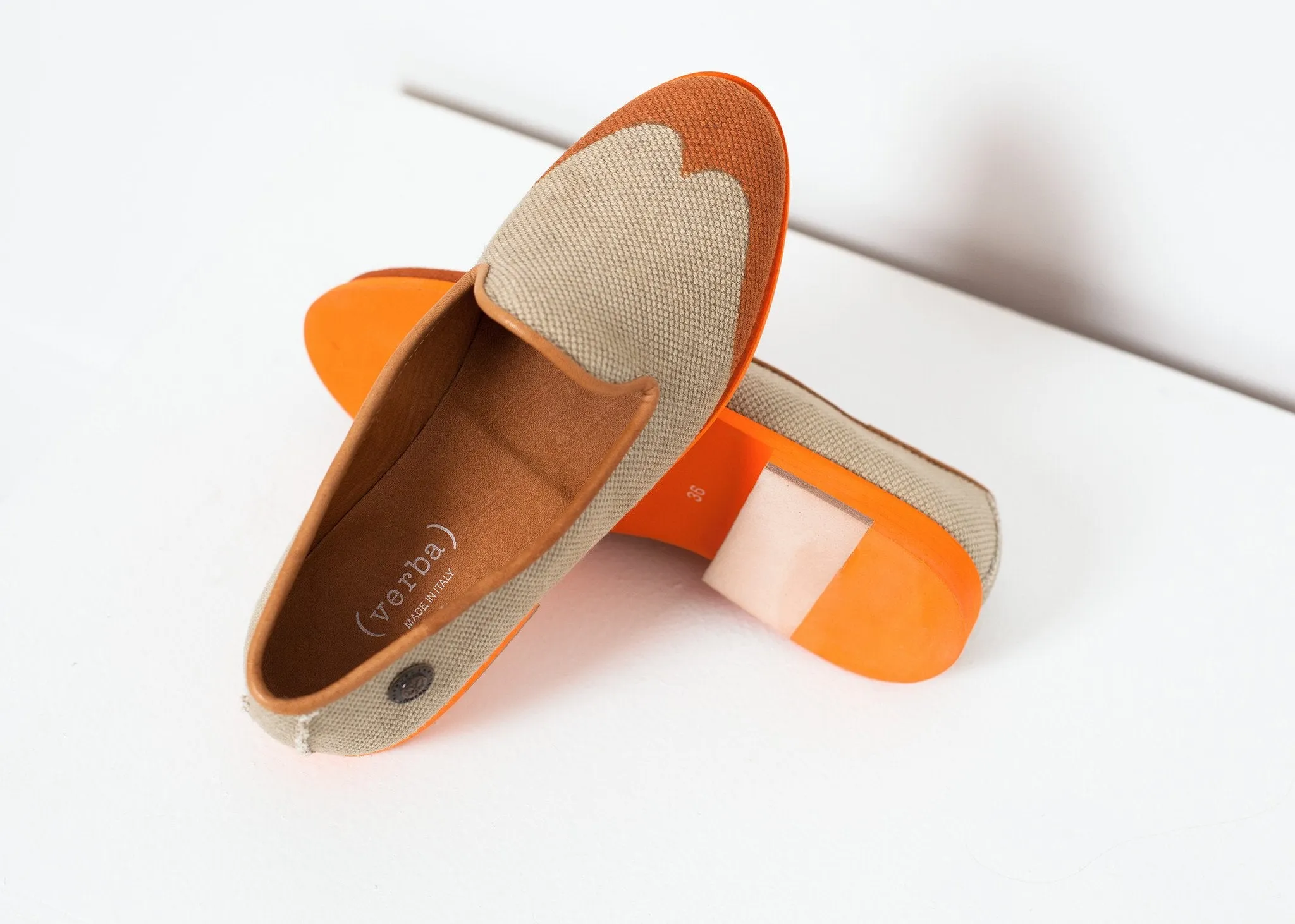 Orange in Wingtip Percentage-off Loafer Elegant