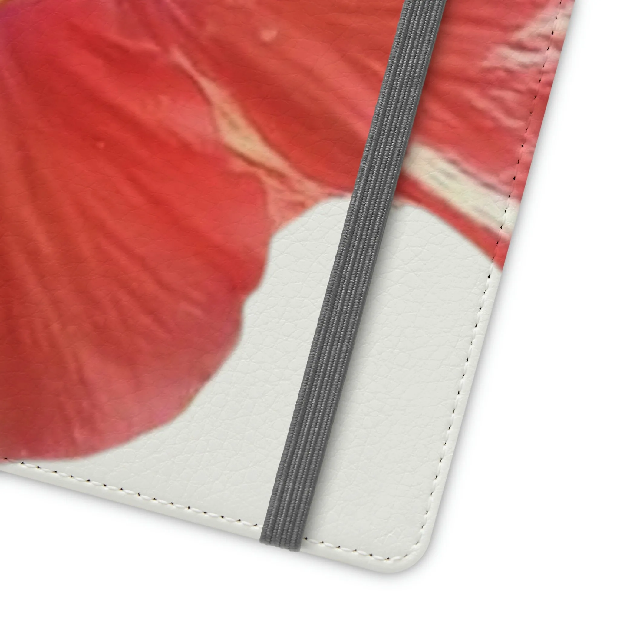Peach Hibiscus White Background | Folio Phone Case | High Bloom Collection | Life By Ortavia