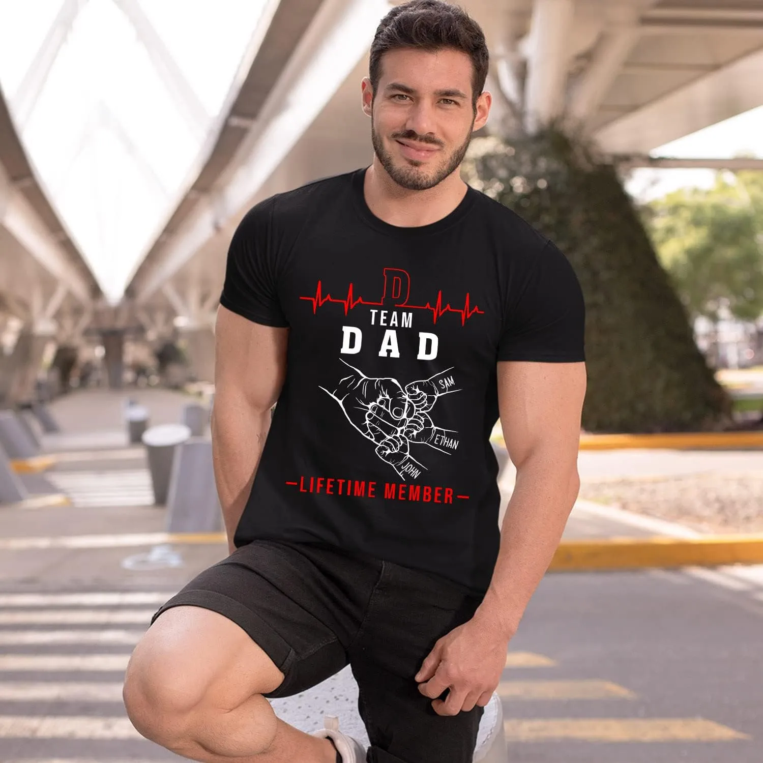 Personalized Team Dad Shirt, Custom Dad Shirts for Men, Dad Shirt Lifetime Member, Personalized Daddy Grandpa Shirt