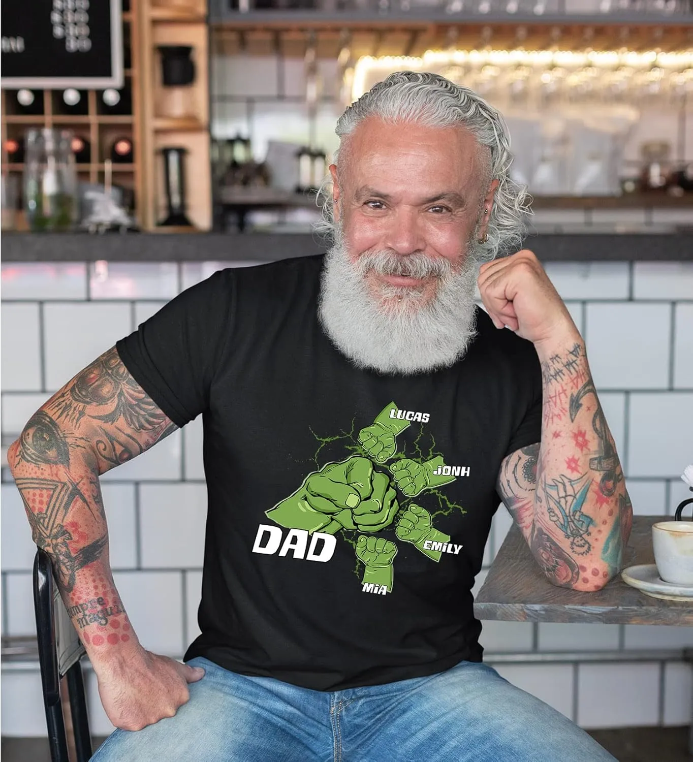 Personalized Team Dad Shirt, Custom Dad Shirts for Men, Dad Shirt Lifetime Member, Personalized Daddy Grandpa Shirt