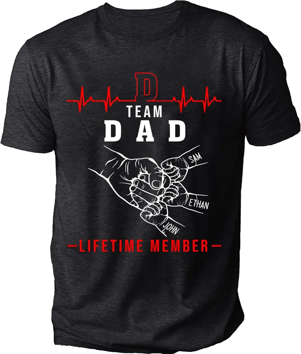 Personalized Team Dad Shirt, Custom Dad Shirts for Men, Dad Shirt Lifetime Member, Personalized Daddy Grandpa Shirt