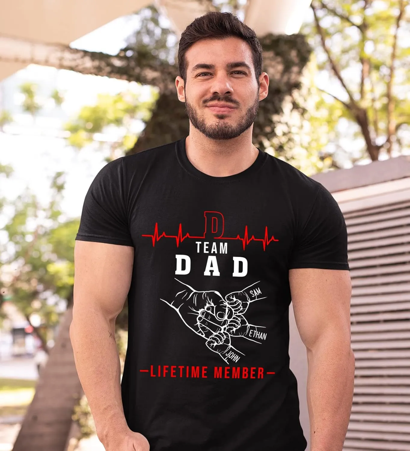 Personalized Team Dad Shirt, Custom Dad Shirts for Men, Dad Shirt Lifetime Member, Personalized Daddy Grandpa Shirt